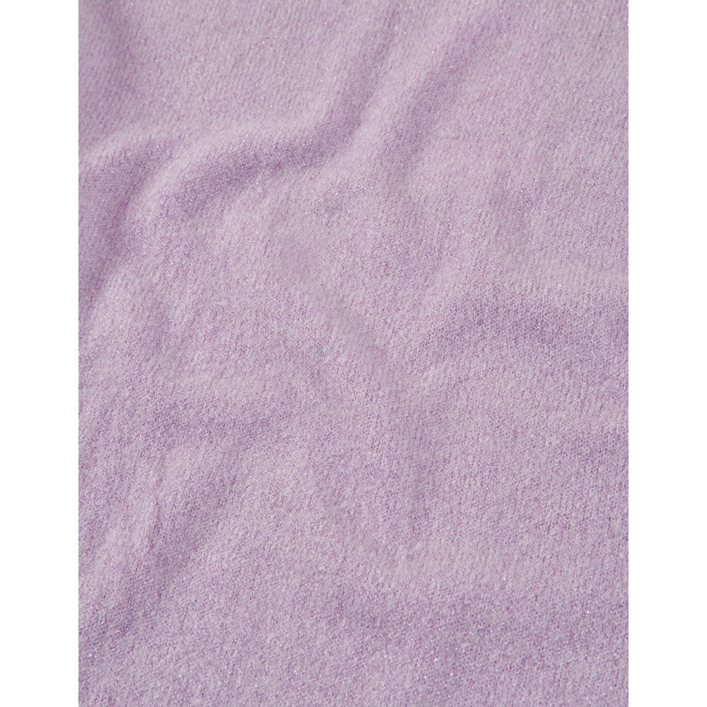 Conjunto Suéter Lila Leggings Plateados