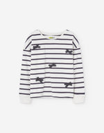 Cargar imagen en el visor de la galería, Conjunto Sudadera Rayas Moños Pantalón Glitter
