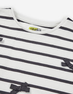 Cargar imagen en el visor de la galería, Conjunto Sudadera Rayas Moños Pantalón Glitter
