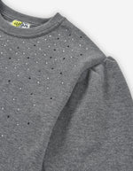 Cargar imagen en el visor de la galería, Conjunto Sudadera Gris Pantalón Brillos
