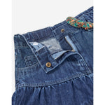 Cargar imagen en el visor de la galería, Conjunto Blusa Rosa Flores Falda Mezclilla
