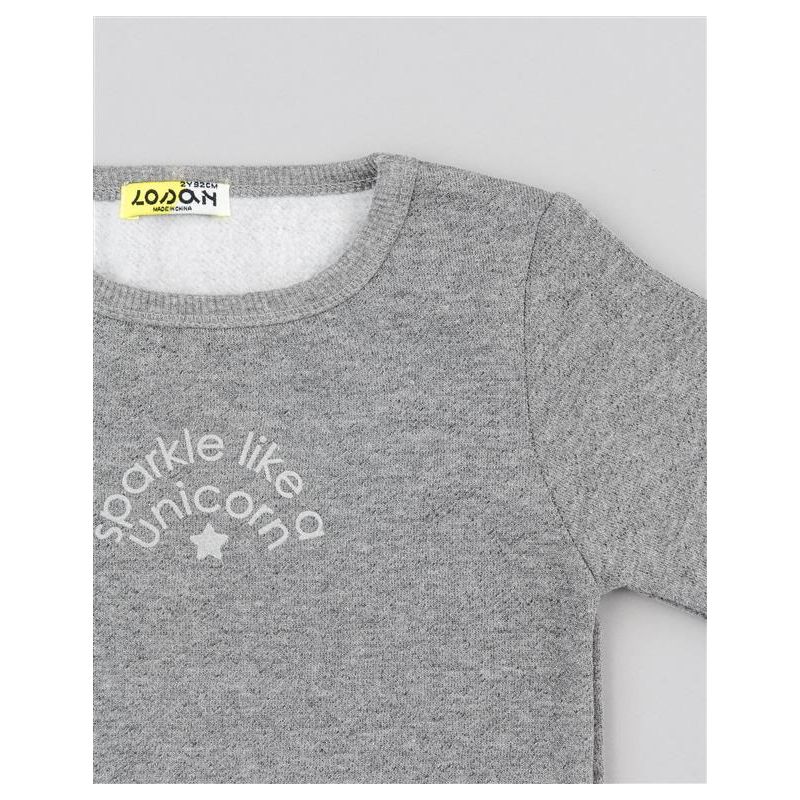 Vestido Gris Falda Brillos