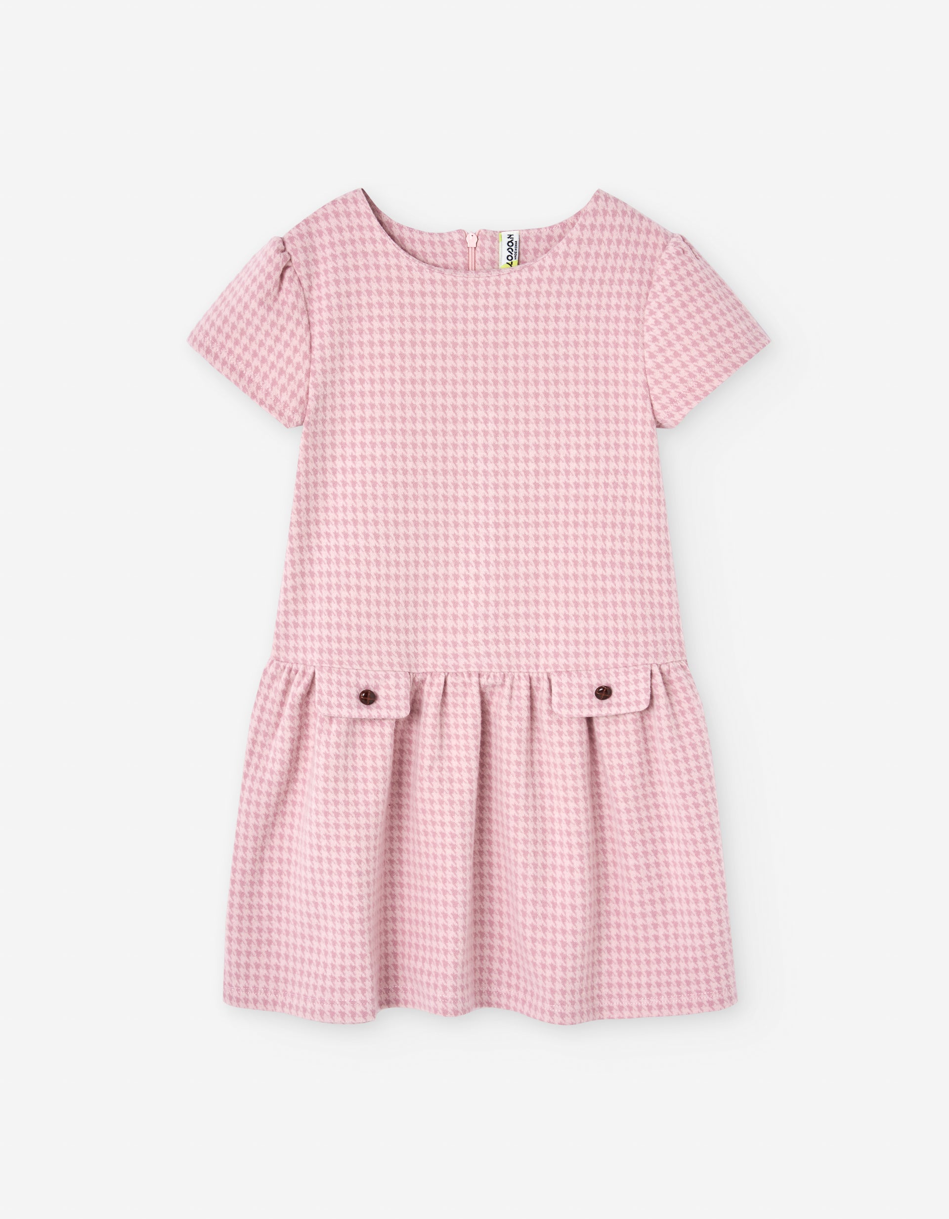 Vestido Rosa Pata de Gallo