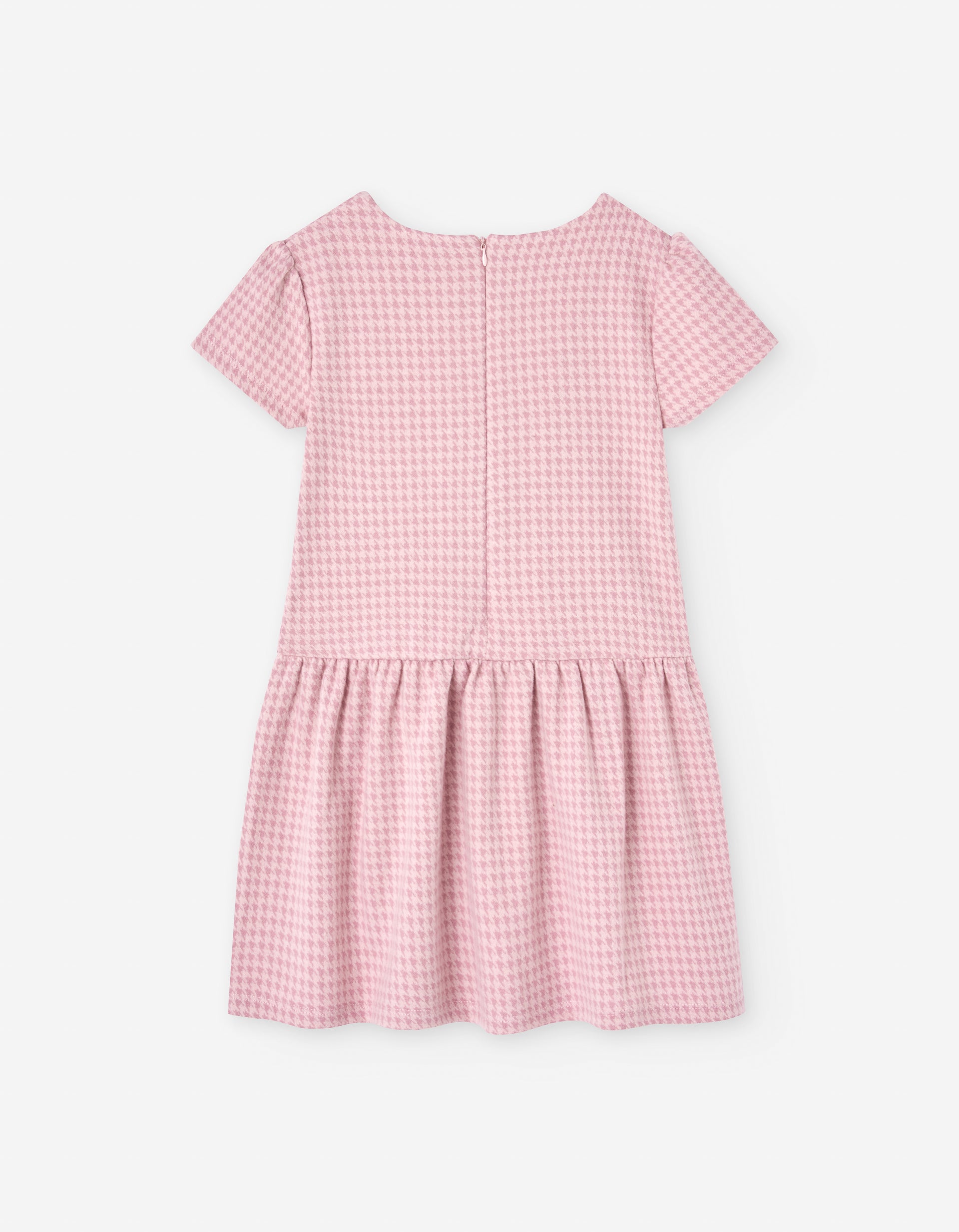 Vestido Rosa Pata de Gallo