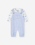 Cargar imagen en el visor de la galería, Conjunto Overol Azul Camiseta Animalitos
