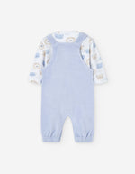 Cargar imagen en el visor de la galería, Conjunto Overol Azul Camiseta Animalitos
