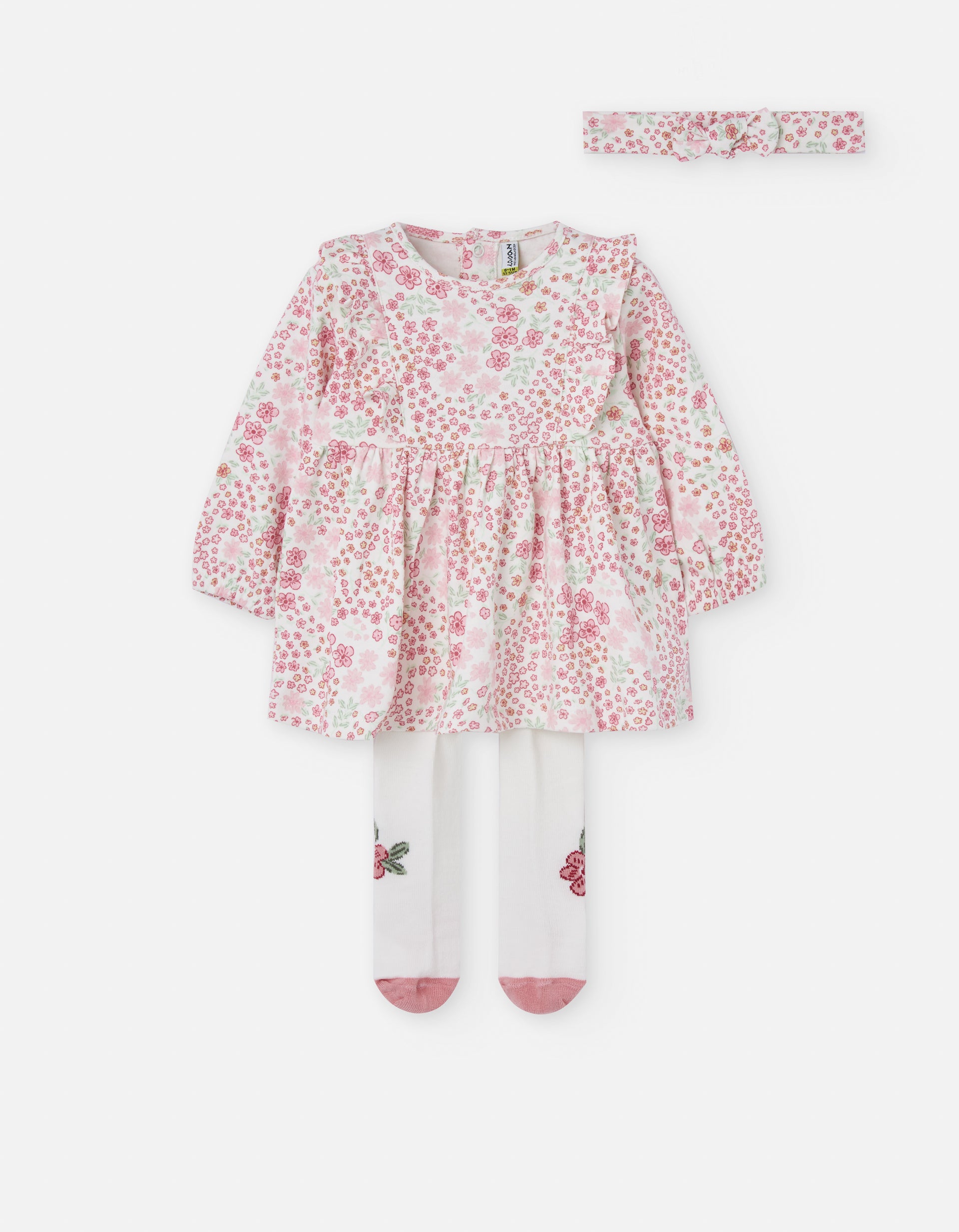 Vestido Florecitas con Mallas y Banda