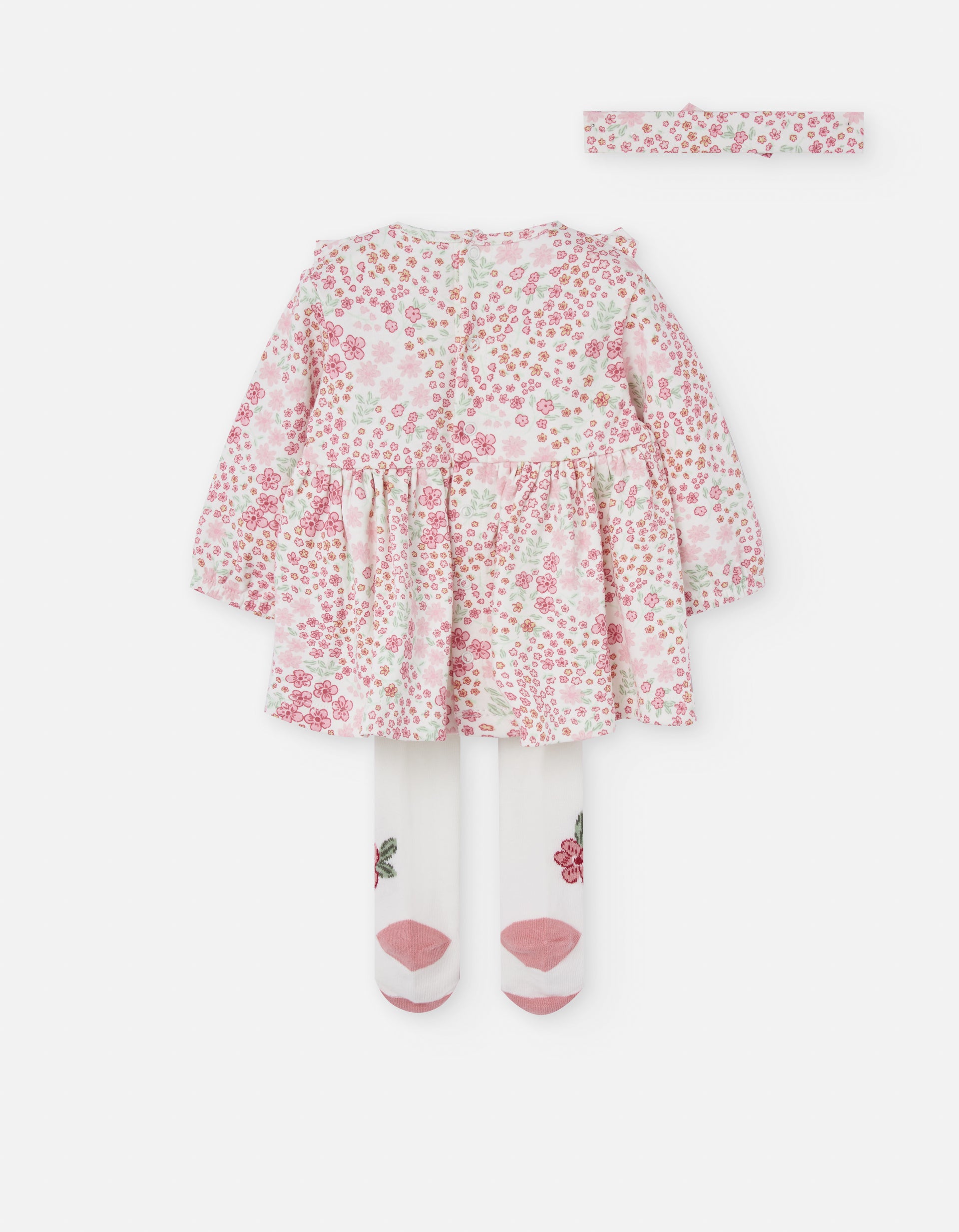 Vestido Florecitas con Mallas y Banda