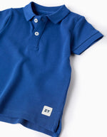 Cargar imagen en el visor de la galería, Conjunto Polo Azul Short Rayas
