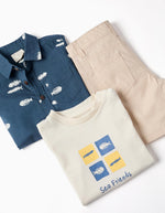 Cargar imagen en el visor de la galería, Conjunto Camisa Peces Camiseta Short
