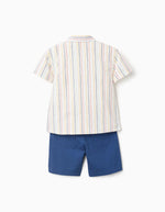 Cargar imagen en el visor de la galería, Conjunto Camisa Rayas Camiseta y Short
