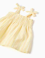 Cargar imagen en el visor de la galería, Conjunto Blusa y Short Rayas Amarillo
