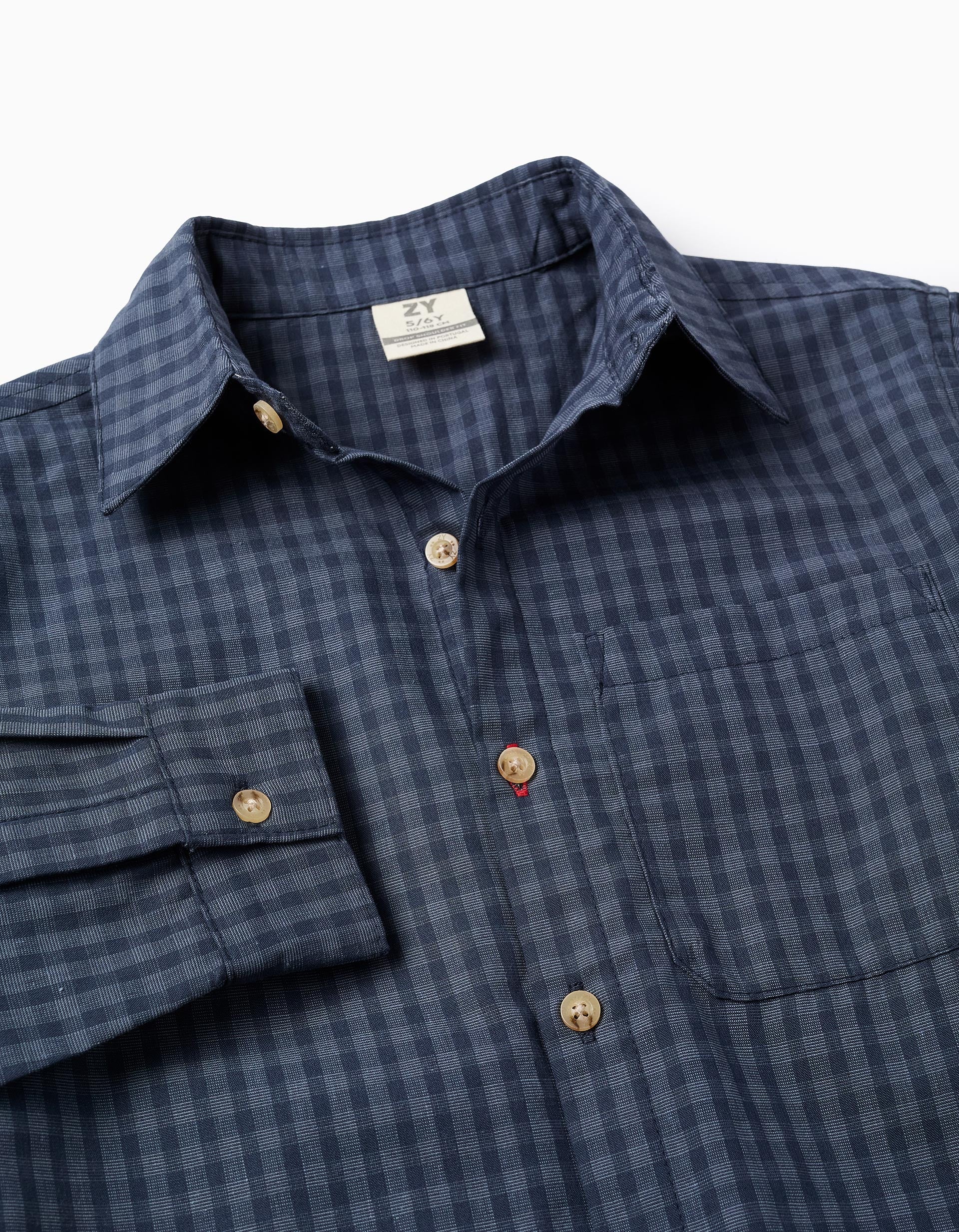 Camisa Cuadros Azul