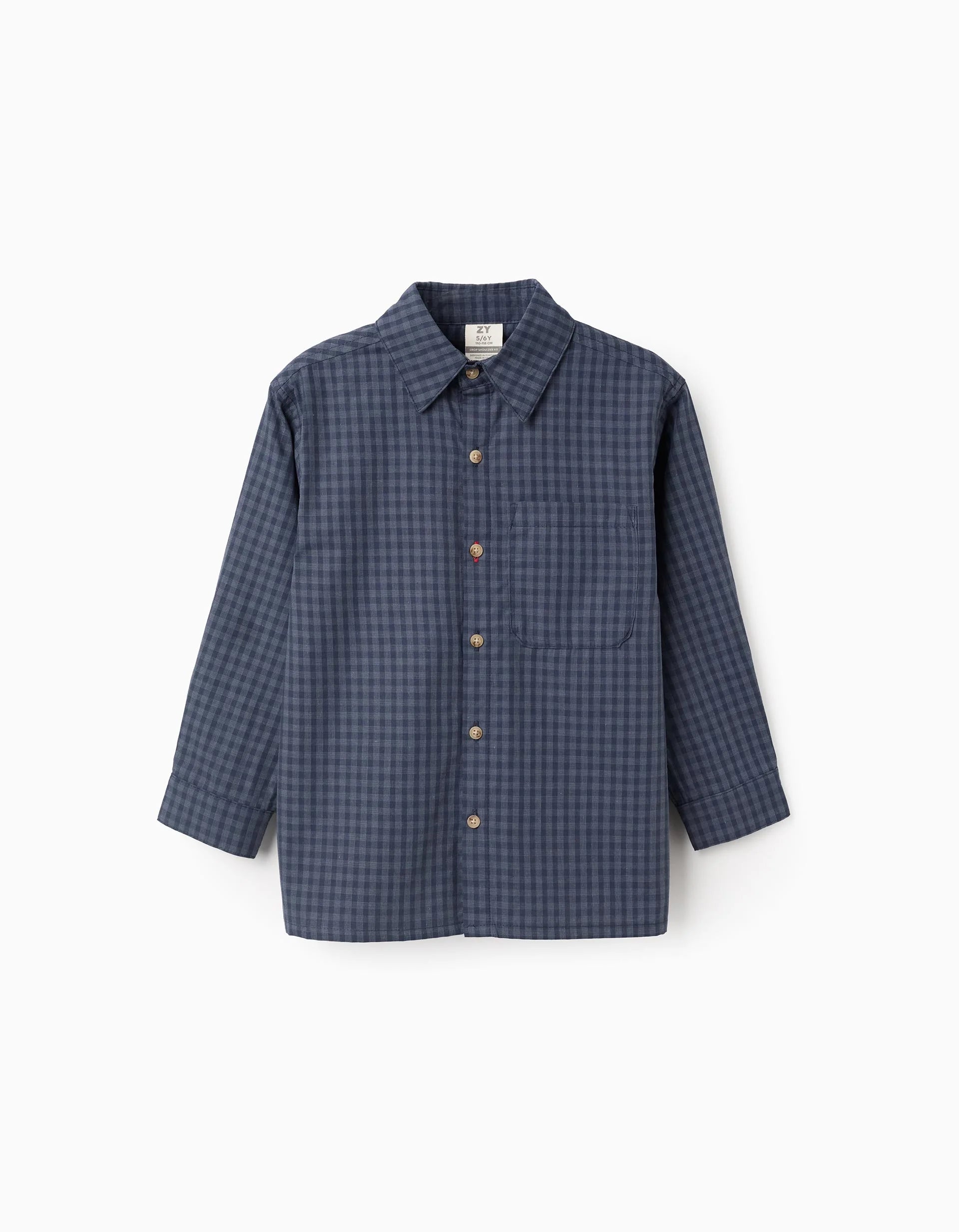 Camisa Cuadros Azul