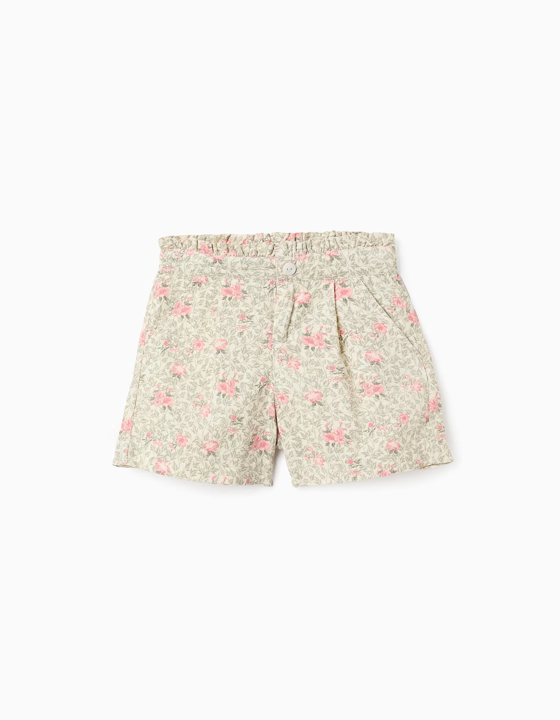 Conjunto Suéter Rosa Short Flores