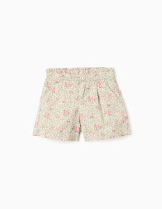 Conjunto Suéter Rosa Short Flores