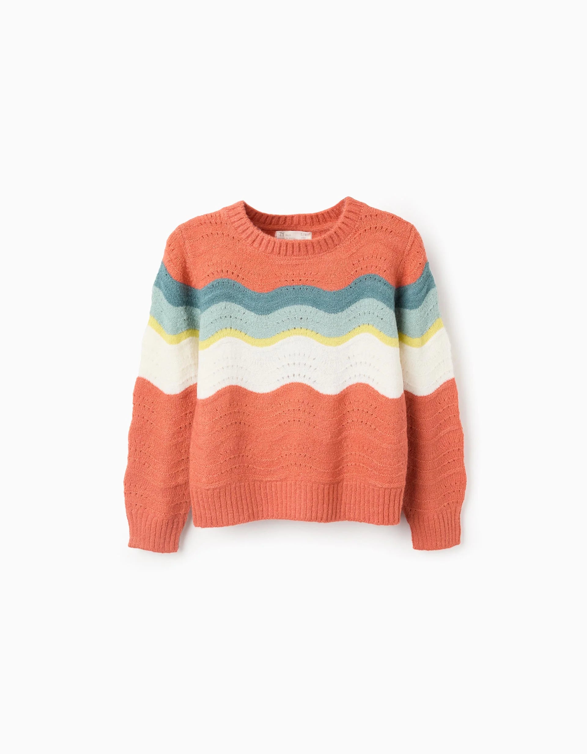 Suéter Naranja Rayas