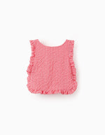 Cargar imagen en el visor de la galería, Conjunto Blusa y Short Rayas Rojo
