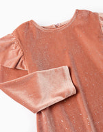 Cargar imagen en el visor de la galería, Conjunto Body y Camiseta Estrellas con Falda Terciopelo
