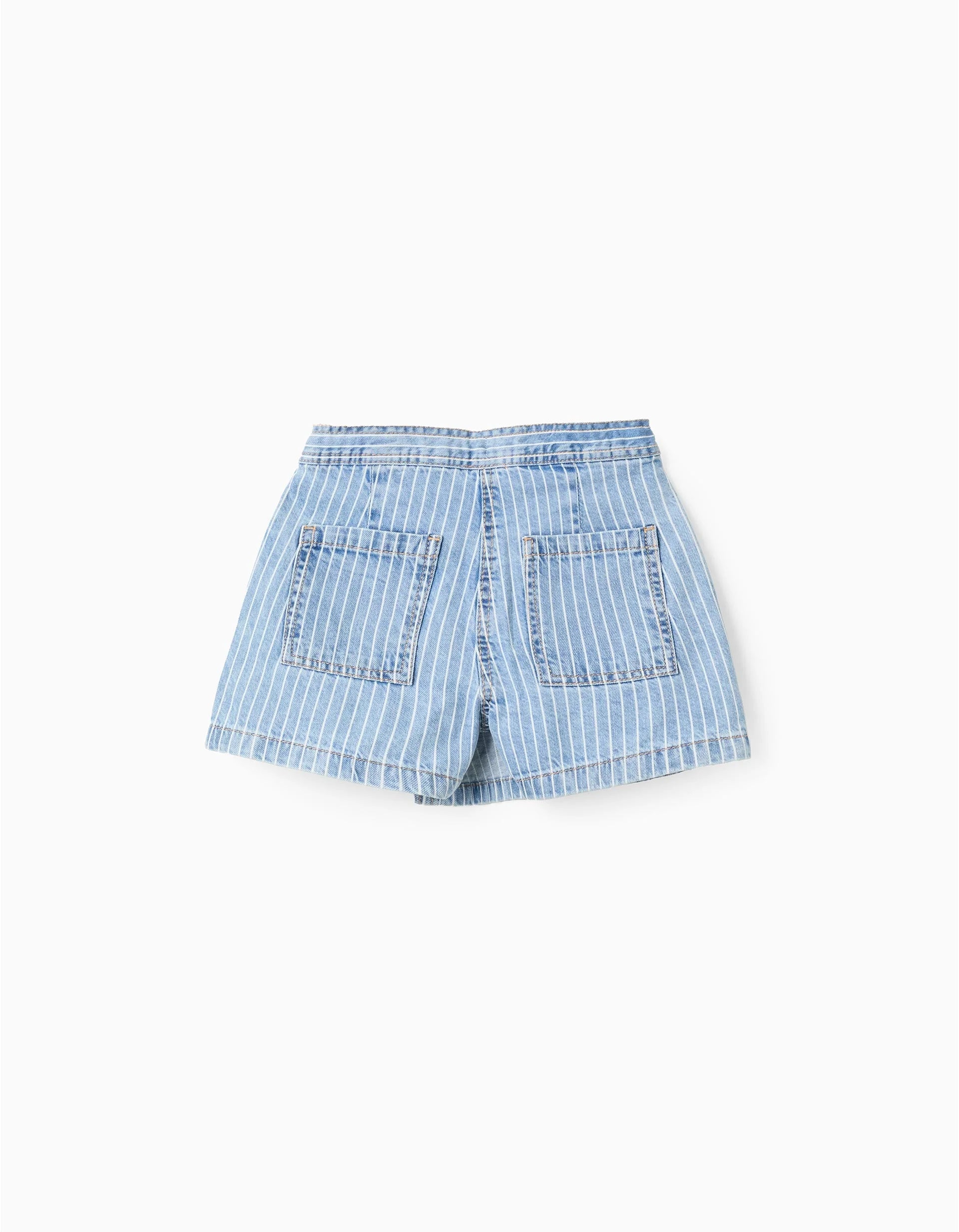 Conjunto Blusa Blanca Short Falda Mezclilla con Liga