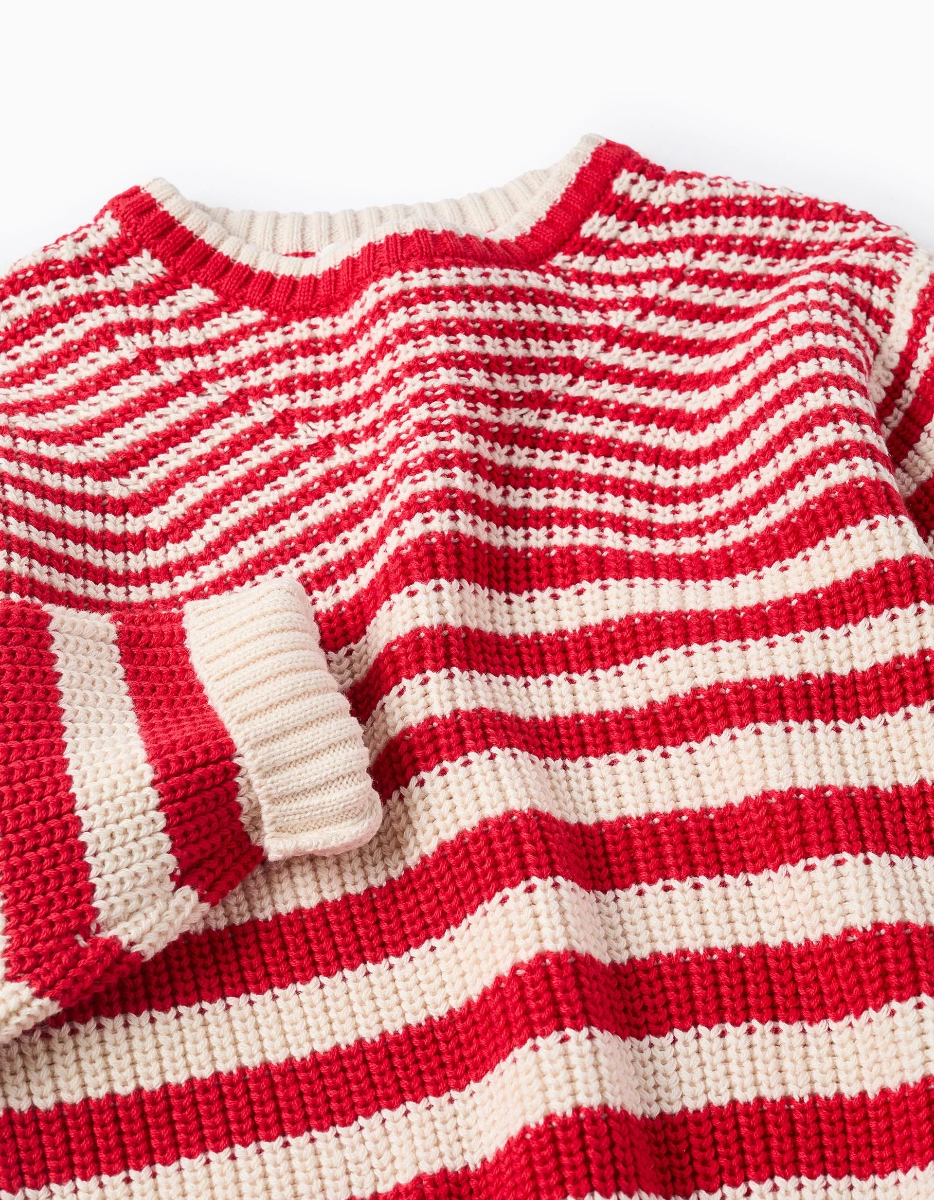 Suéter Rayas Rojo