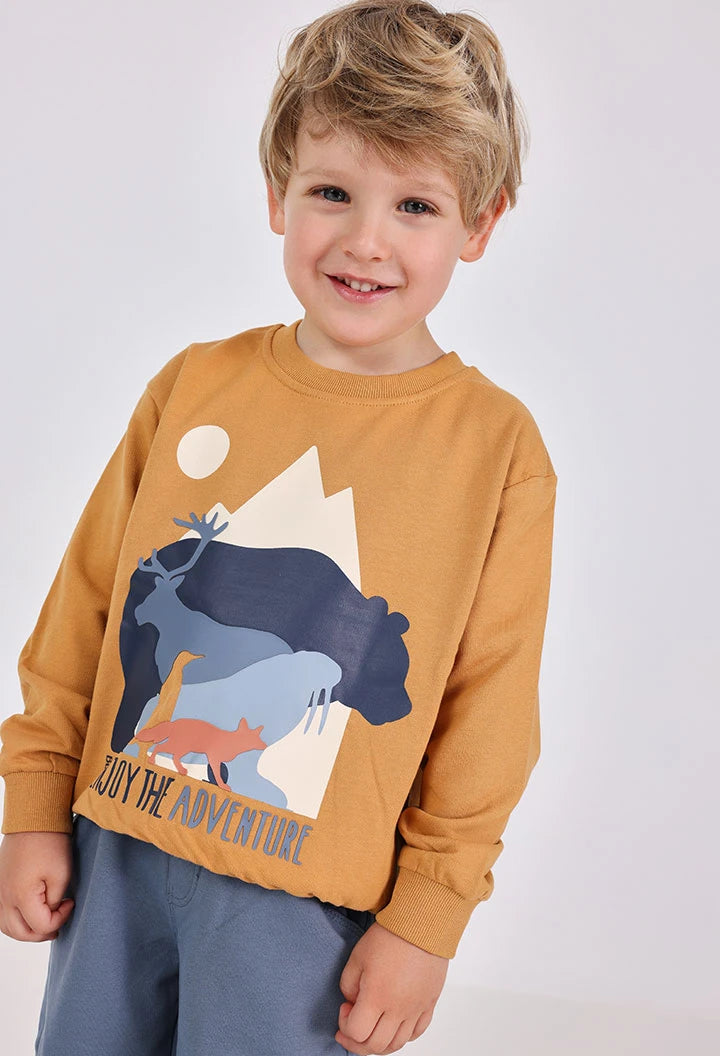 Conjunto Sudadera Mostaza Pantalón