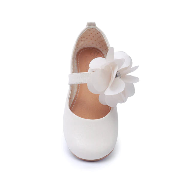 Zapatos Queen Flor Lade Ivory