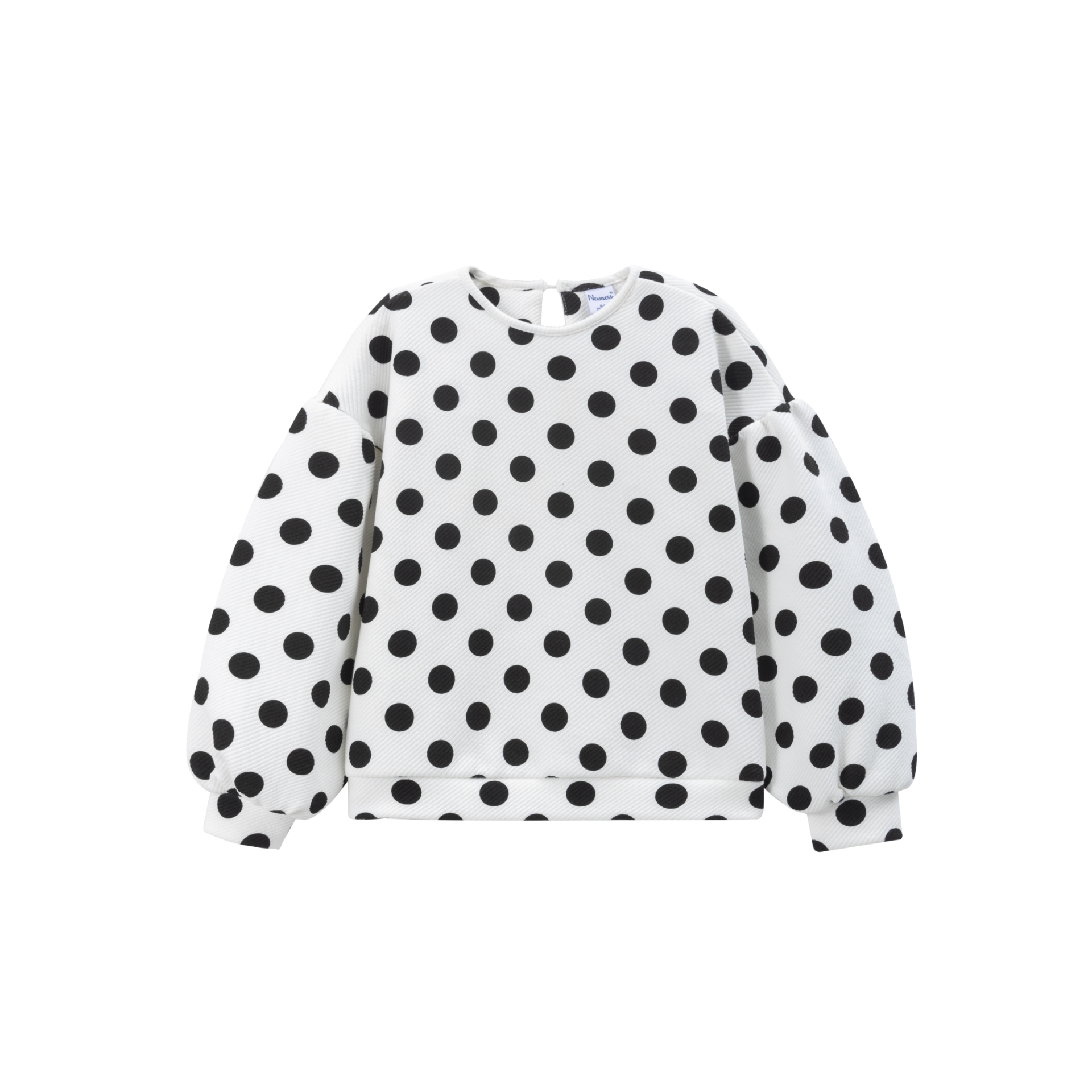 Sudadera Blanca Lunares