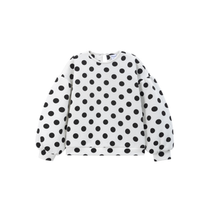 Sudadera Blanca Lunares