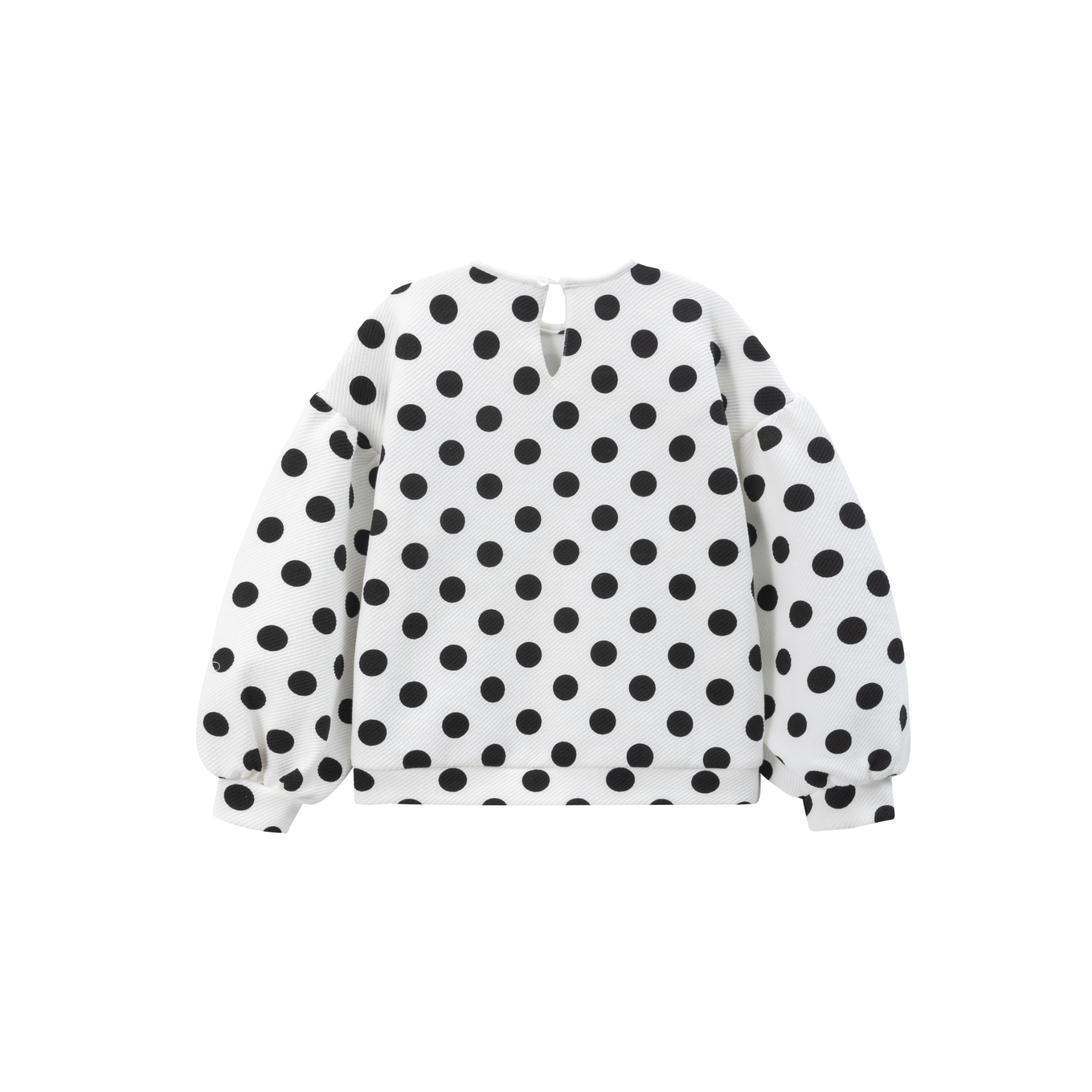 Sudadera Blanca Lunares