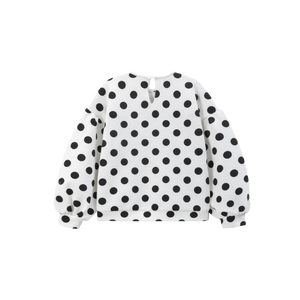 Sudadera Blanca Lunares