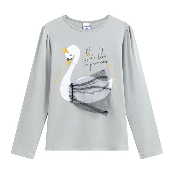 Camiseta Gris Cisne