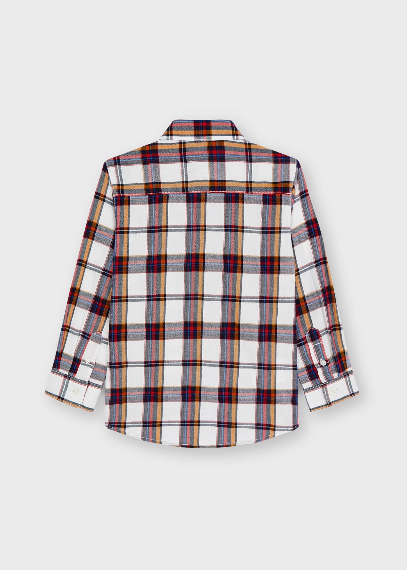 Camisa Cuadros Nata