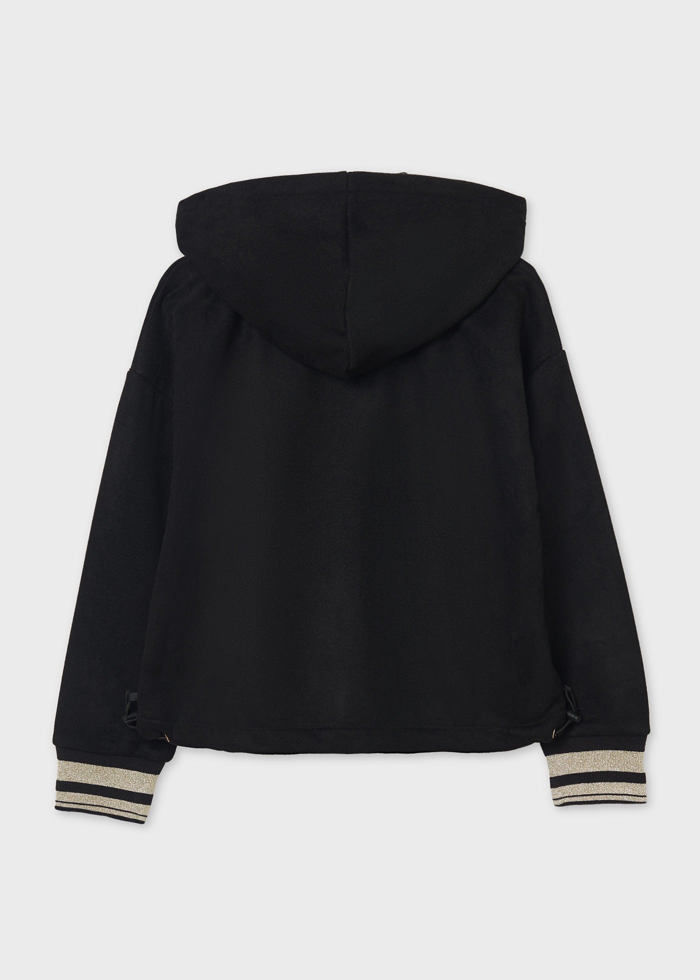 Sudadera Negra Zíper