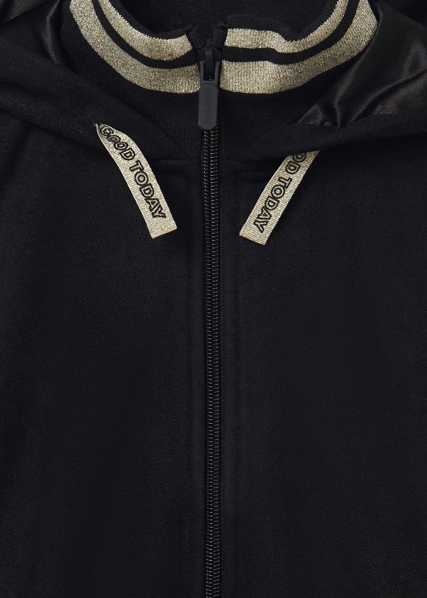 Sudadera Negra Zíper