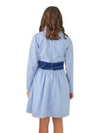 Cargar imagen en el visor de la galería, Vestido Azul Cinto Terciopelo
