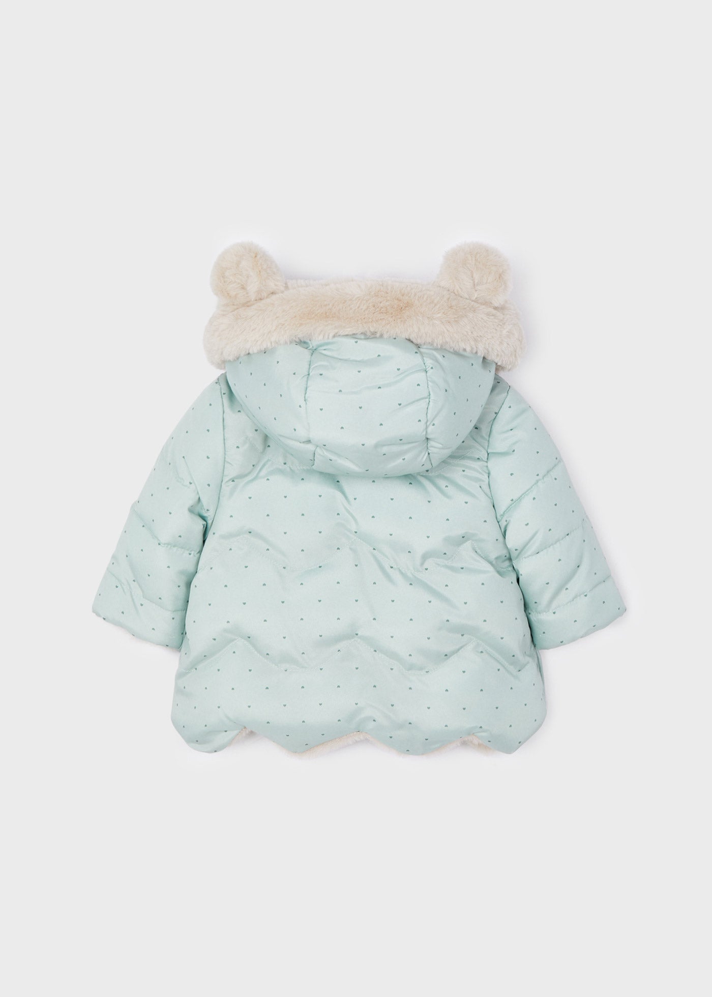 Chamarra Reversible Menta Peluche