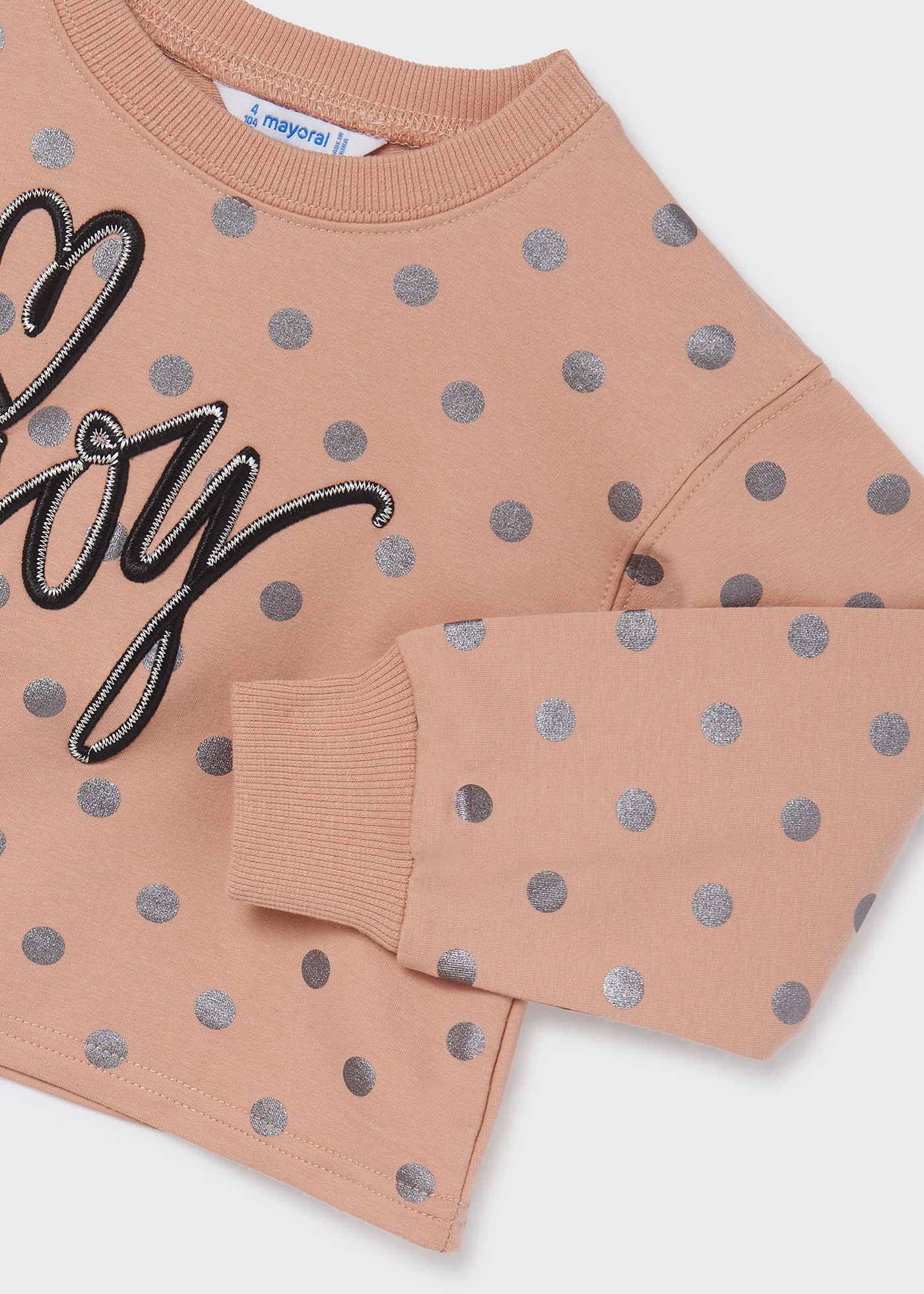 Conjunto Sudadera Rosa Falda Tul