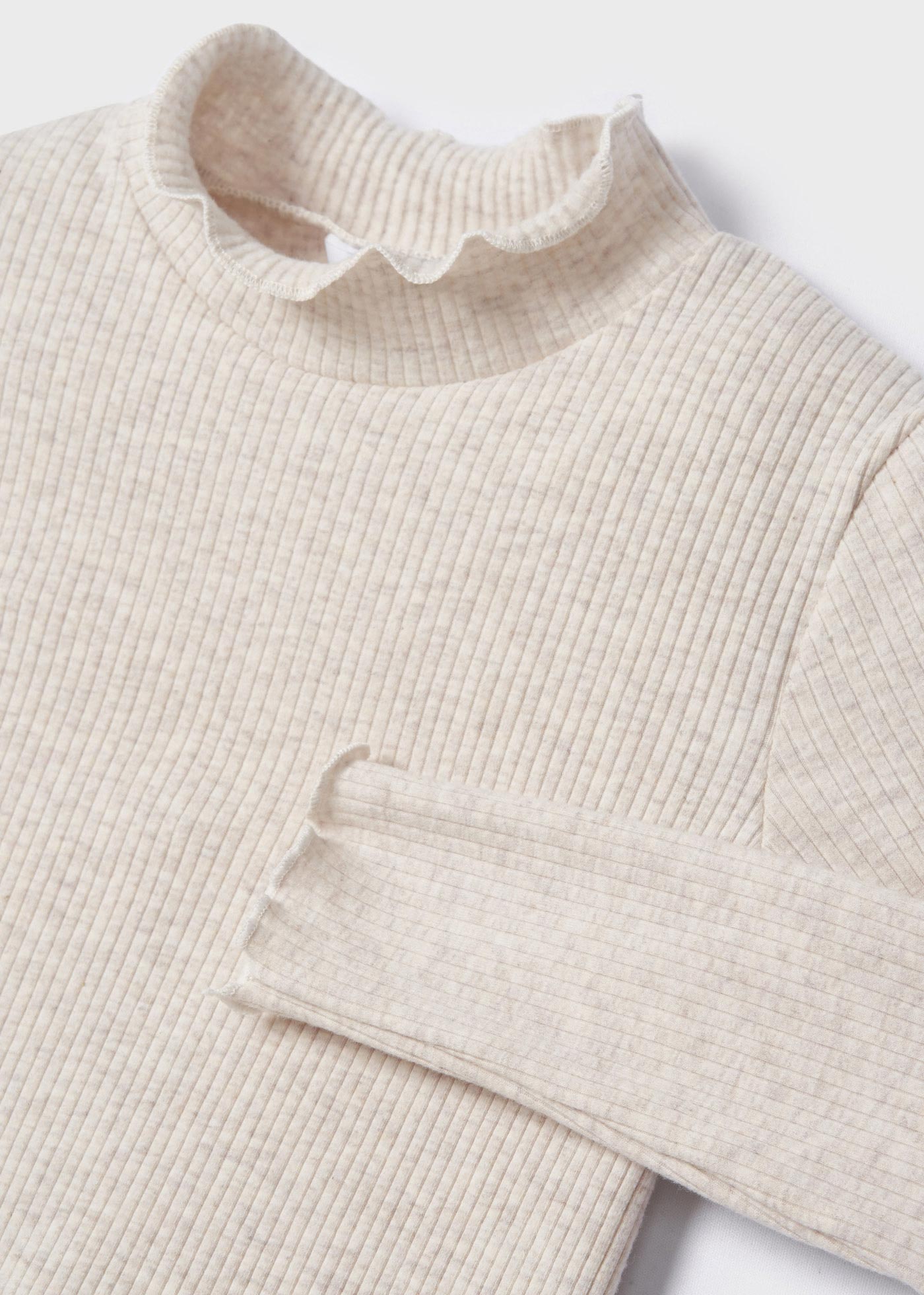 Vestido Cuadros con Blusa Crudo