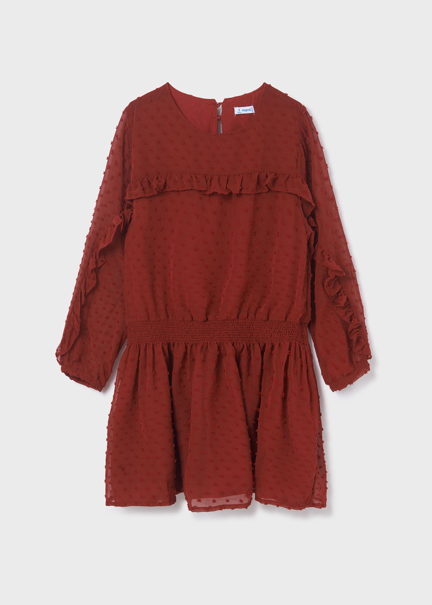 Vestido Granate Plumeti