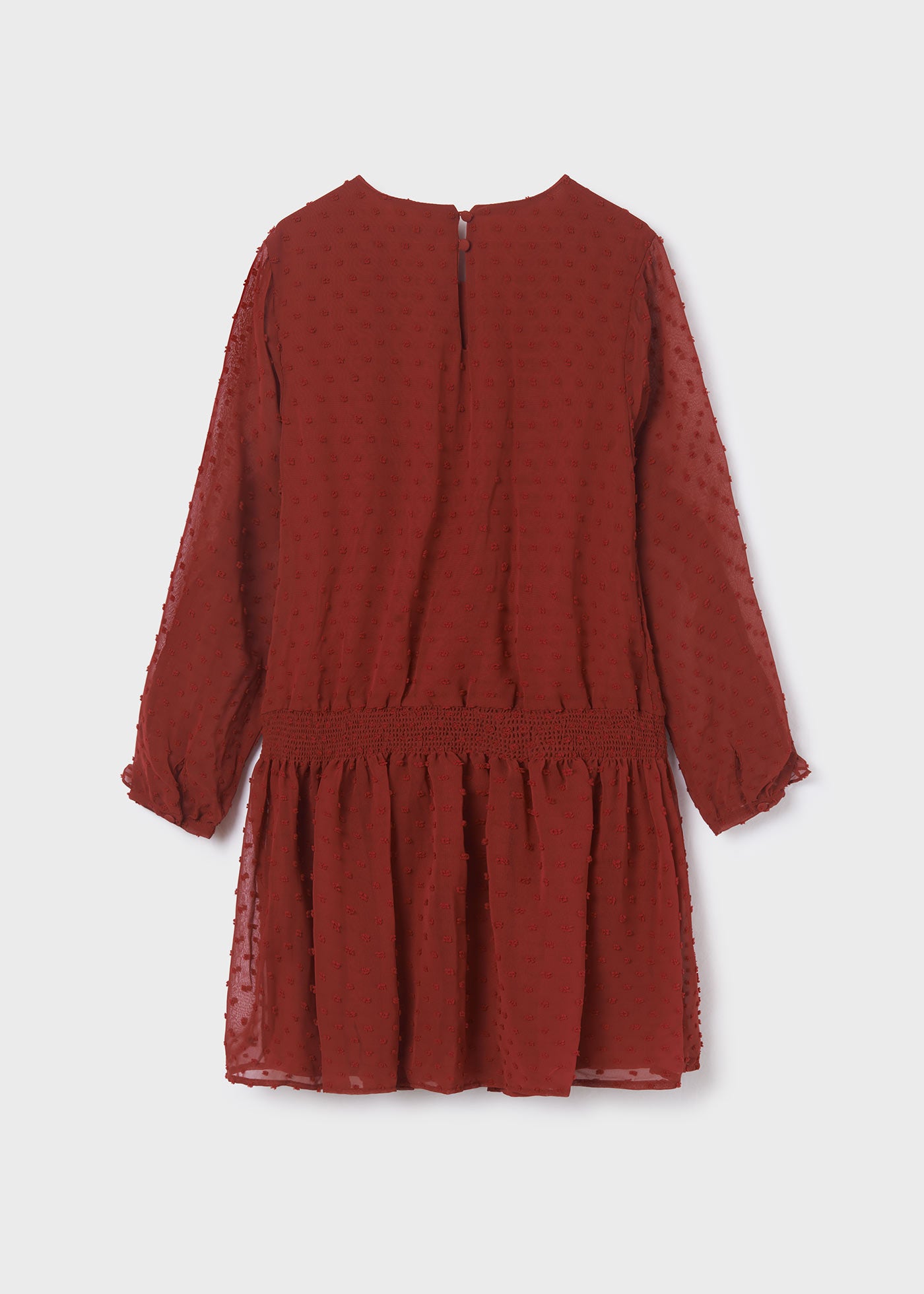 Vestido Granate Plumeti