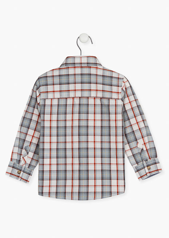 Camisa Cuadros Gris