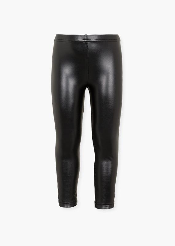 Leggings Negros Tipo Piel