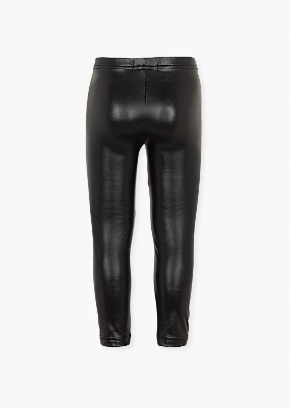 Leggings Negros Tipo Piel