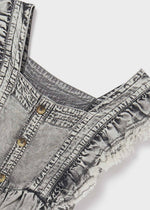 Cargar imagen en el visor de la galería, Conjunto Blusa Mezclilla Gris Short Blanco
