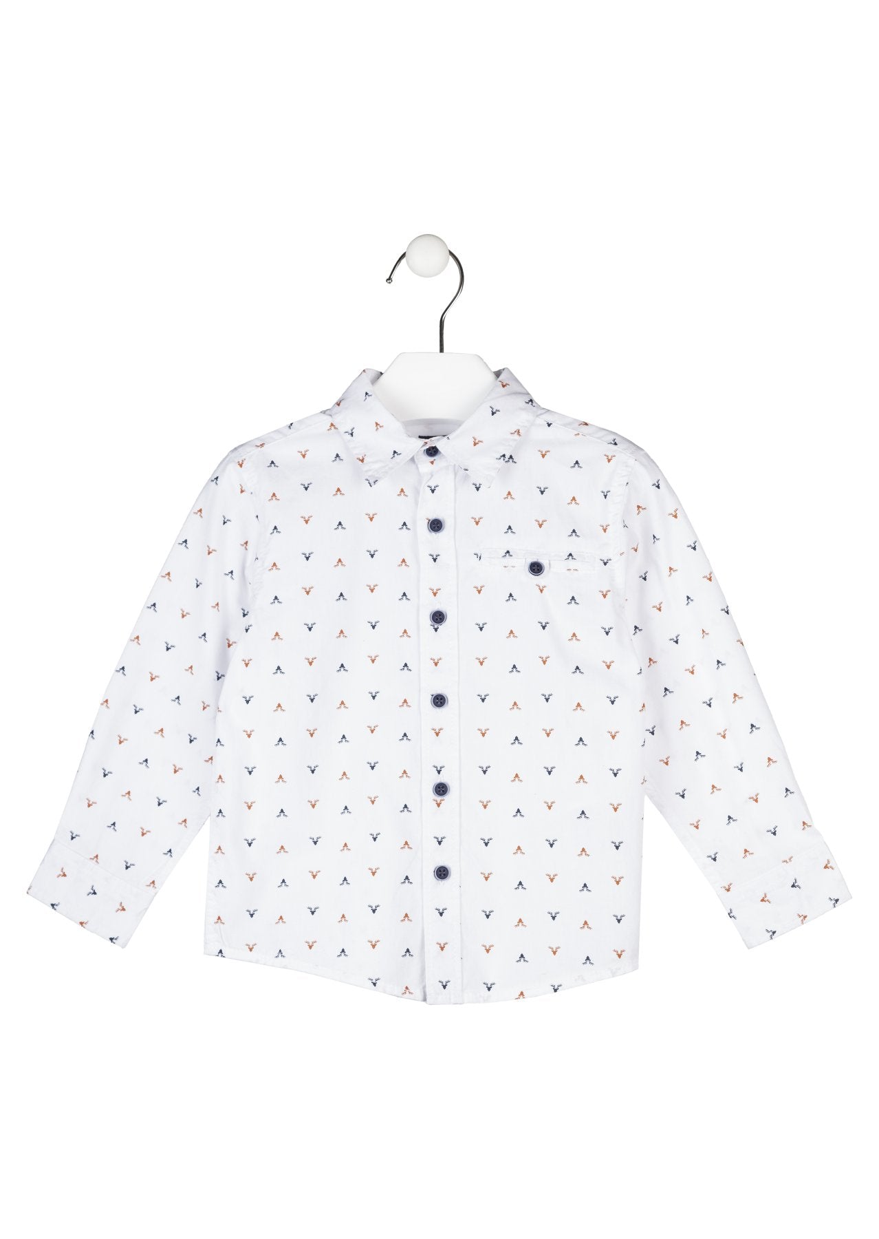 Camisa Blanca Estampado