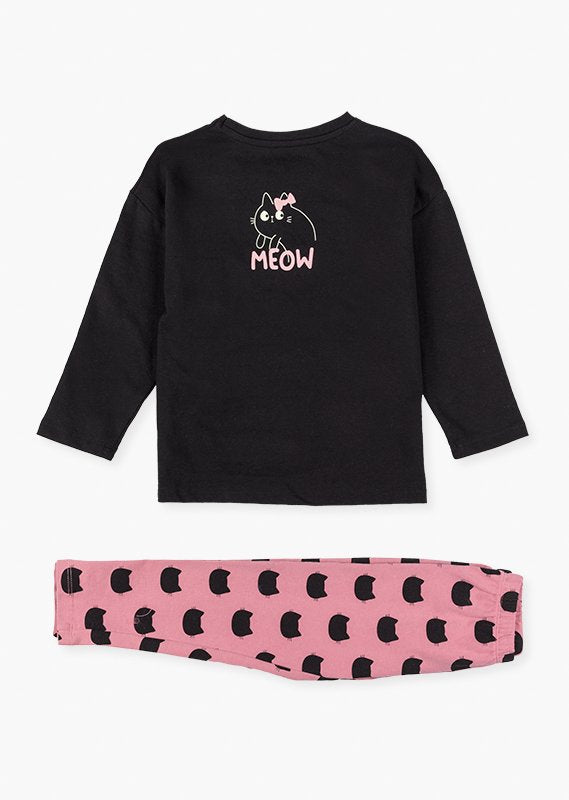 Conjunto Camiseta Meoow Leggings Gatitos