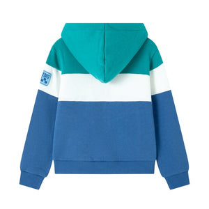 Sudadera Zíper Azul y Verde