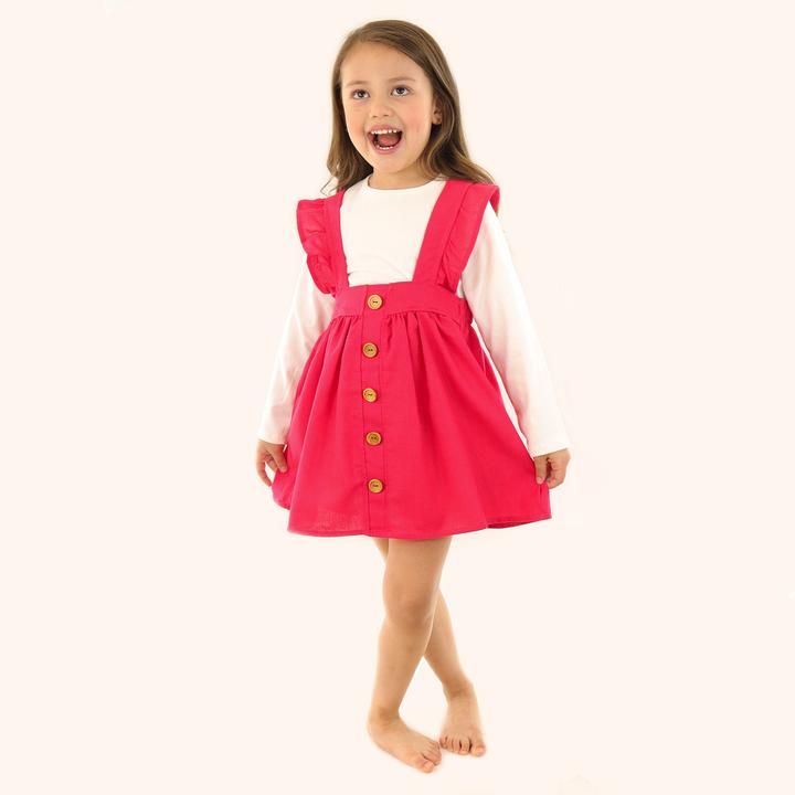 Conjunto Vestido Rojo y Blusa