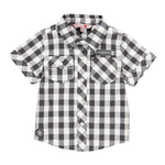 Cargar imagen en el visor de la galería, Camisa Cuadros Blanco Negro
